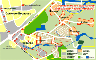 Сельское поселение Развилковское на карте