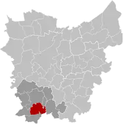 Расположение муниципалитета на карте провинции