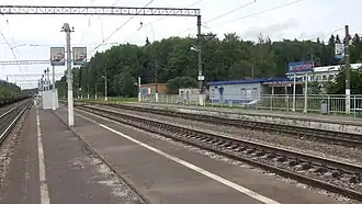 Платформы и станционное здание