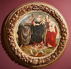 Лука Синьорелли. Мадонна с Младенцем.