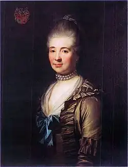 Магдалена, баронесса Лёвенскольд[дат.],портрет работы Енса Юля,1772 г.