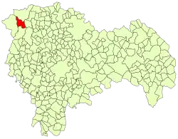 Расположение муниципалитета на карте провинции