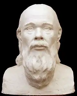 Скульптурная реконструкция С. А. Никитина по черепу, предположительно принадлежащему архимандриту