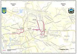 Маршруты трамвая г. Макеевка в 1934 году