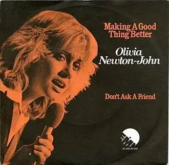 Обложка сингла Оливии Ньютон-Джон «Making a Good Thing Better» (1977)