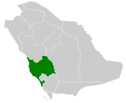 Провинция Мекка на карте