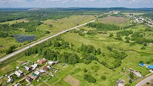 Под автодорогой Екатеринбург — Серов