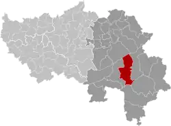 Расположение муниципалитета на карте провинции