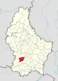 Расположение коммуны на карте Люксембурга