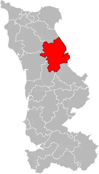 Кантон на карте департамента Манш