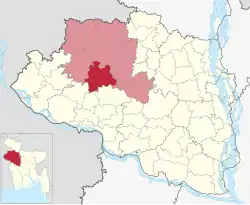 Манда на карте