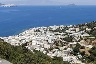 Мандракион, самое крупное поселение на  острове