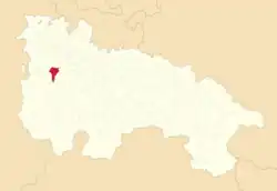 Расположение муниципалитета на карте провинции