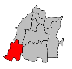 Кантон на карте департамента Эн