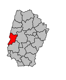 Кантон на карте департамента Эн