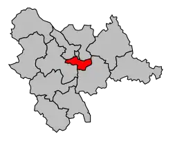 Кантон на карте департамента Алье