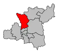 Кантон на карте департамента Алье