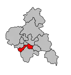 Кантон на карте департамента Алье