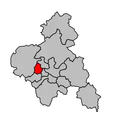 Кантон на карте департамента Алье