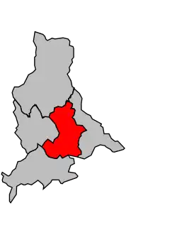 Кантон на карте департамента Альпы Верхнего Прованса