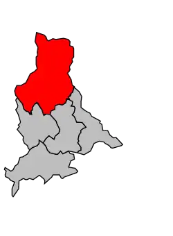 Кантон на карте департамента Альпы Верхнего Прованса