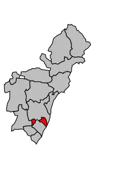 Кантон на карте департамента Альпы Верхнего Прованса