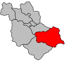 Кантон на карте департамента Верхние Альпы