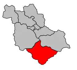 Кантон на карте департамента Верхние Альпы