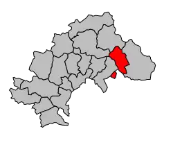 Кантон на карте департамента Верхние Альпы