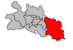 Кантон на карте департамента Арьеж