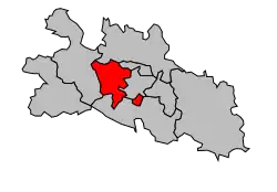 Кантон на карте департамента Арьеж