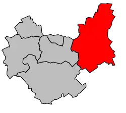 Кантон на карте департамента Об