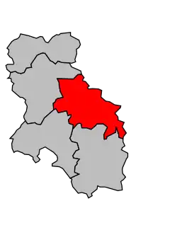 Кантон на карте департамента Об