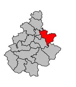 Кантон на карте департамента Аверон