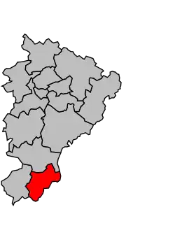 Кантон на карте департамента Шаранта