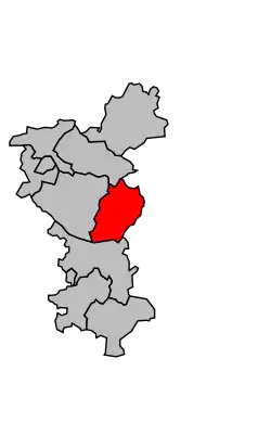 Кантон на карте департамента Шаранта