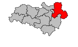 Кантон на карте департамента Шаранта