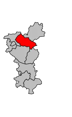 Кантон на карте департамента Шаранта