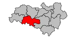 Кантон на карте департамента Шаранта