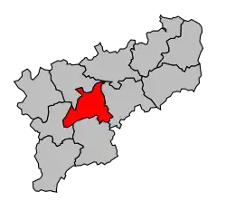 Кантон на карте департамента Шер