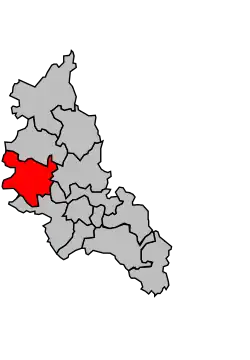 Кантон на карте департамента Коррез