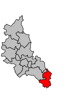 Кантон на карте департамента Коррез