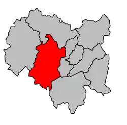 Кантон на карте департамента Коррез