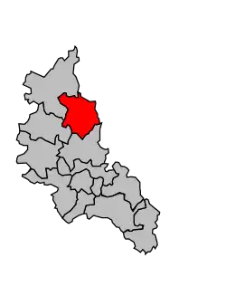 Кантон на карте департамента Коррез