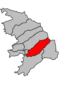 Кантон на карте департамента Южная Корсика