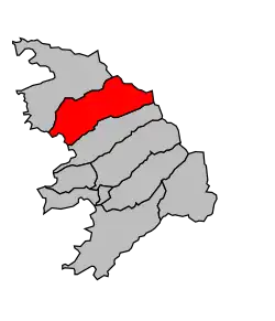 Кантон на карте департамента Южная Корсика