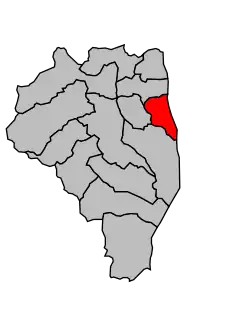 Кантон на карте департамента Верхняя Корсика