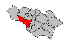 Кантон на карте департамента Жер