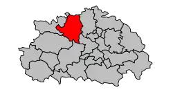 Кантон на карте департамента Тарн