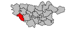 Кантон на карте департамента Тарн